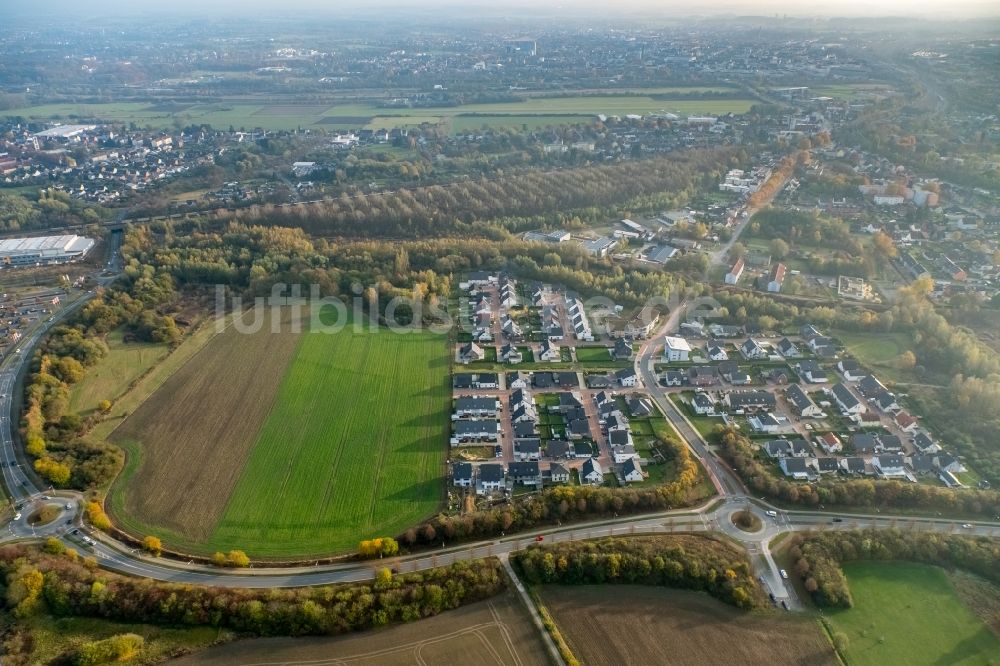 Luftbild Hamm - Wohngebiet einer Einfamilienhaus- Siedlung in Hamm im Bundesland Nordrhein-Westfalen