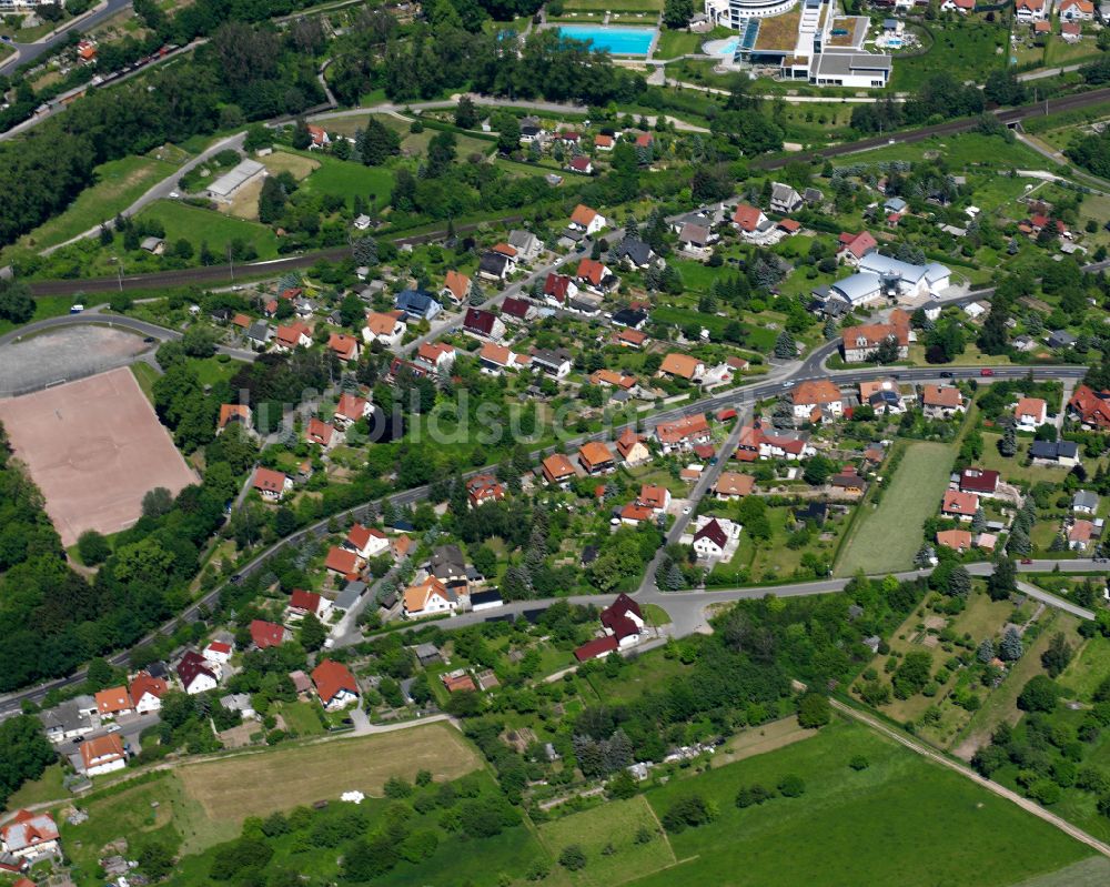 Heilbad Heiligenstadt aus der Vogelperspektive: Wohngebiet einer Einfamilienhaus- Siedlung in Heilbad Heiligenstadt im Bundesland Thüringen, Deutschland