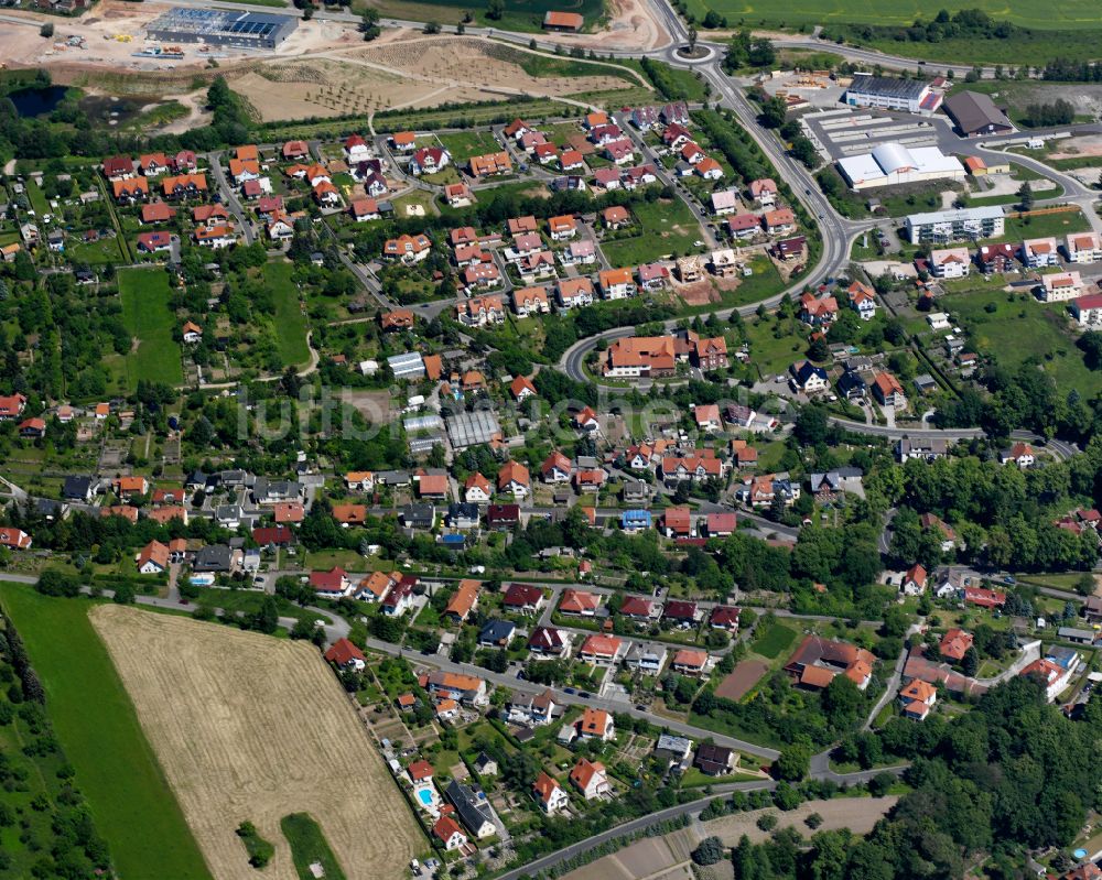 Luftbild Heilbad Heiligenstadt - Wohngebiet einer Einfamilienhaus- Siedlung in Heilbad Heiligenstadt im Bundesland Thüringen, Deutschland