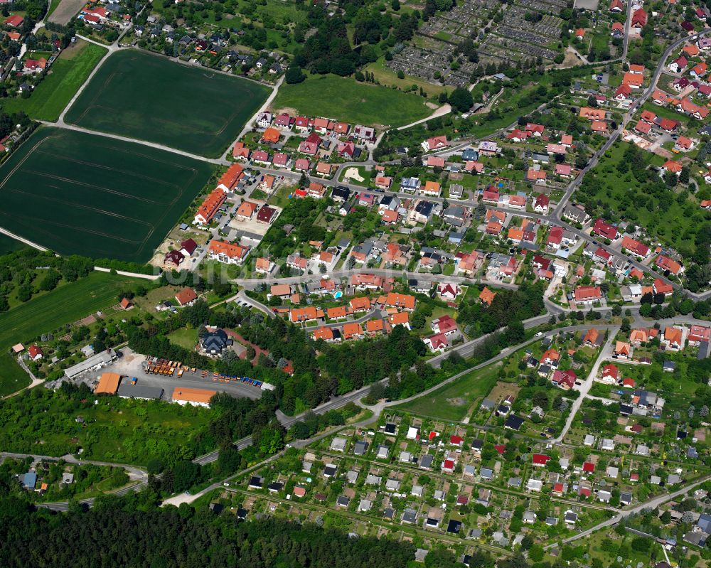 Heilbad Heiligenstadt aus der Vogelperspektive: Wohngebiet einer Einfamilienhaus- Siedlung in Heilbad Heiligenstadt im Bundesland Thüringen, Deutschland