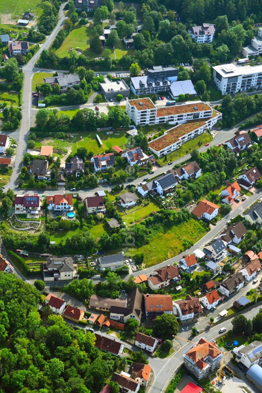 Heiligenstadt i.OFr. von oben - Wohngebiet einer Einfamilienhaus- Siedlung in Heiligenstadt i.OFr. im Bundesland Bayern, Deutschland