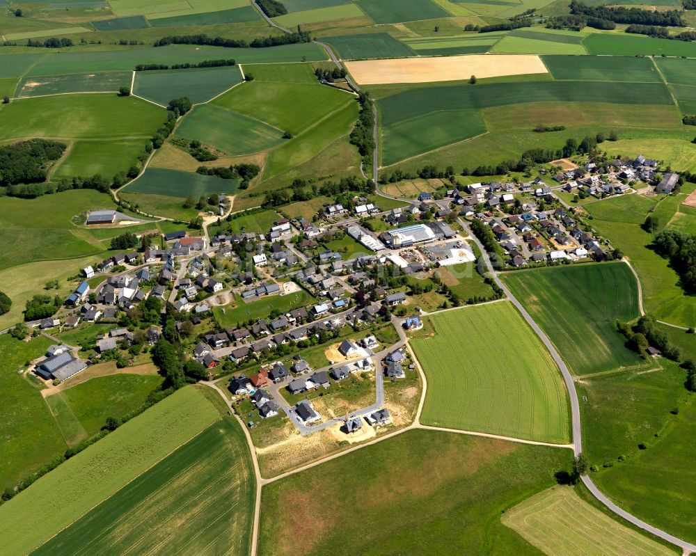 Luftbild Heinzenbach - Wohngebiet einer Einfamilienhaus- Siedlung in Heinzenbach im Bundesland Rheinland-Pfalz