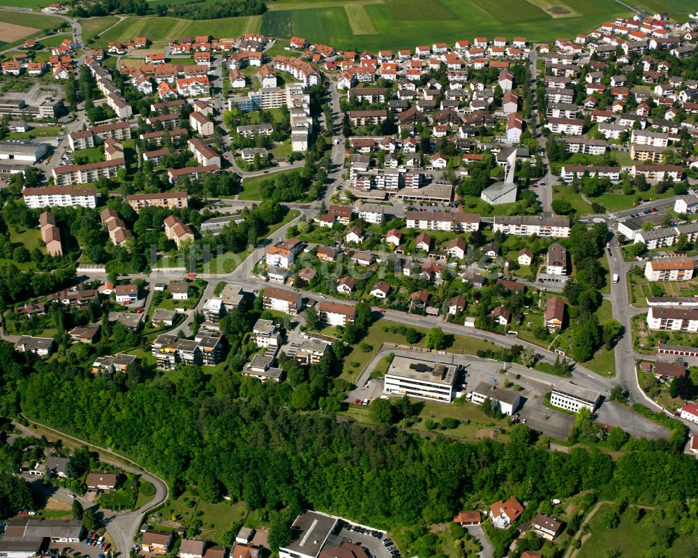 Luftaufnahme Heumaden - Wohngebiet einer Einfamilienhaus- Siedlung in Heumaden im Bundesland Baden-Württemberg, Deutschland