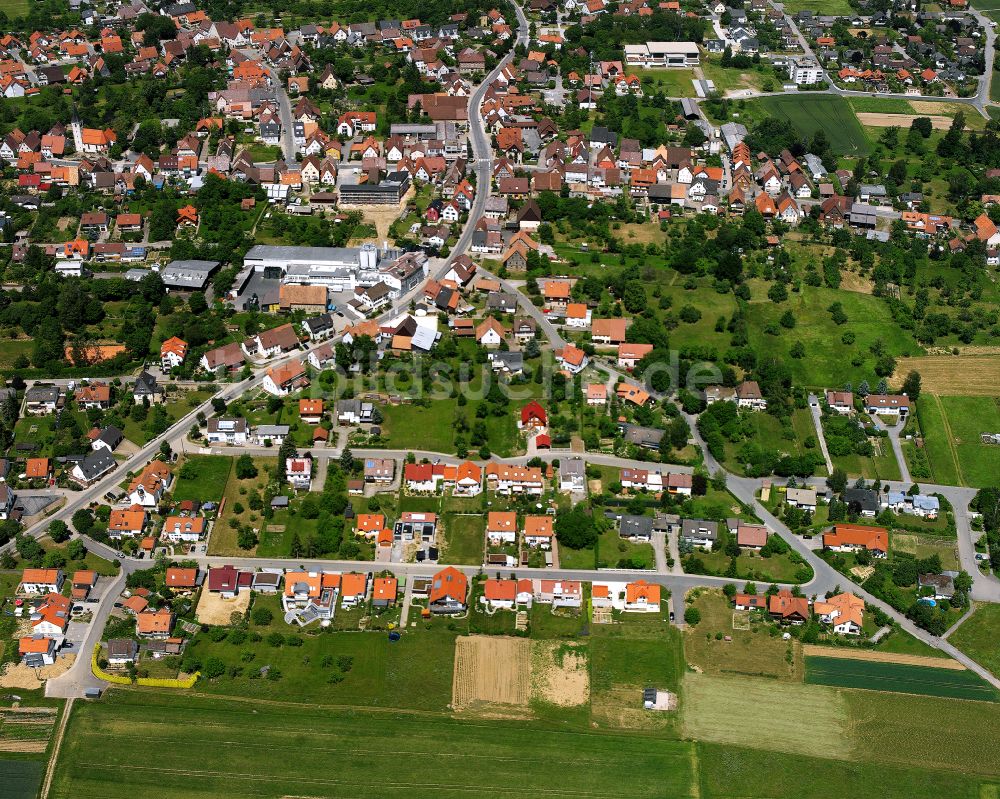 Hochdorf von oben - Wohngebiet einer Einfamilienhaus- Siedlung in Hochdorf im Bundesland Baden-Württemberg, Deutschland