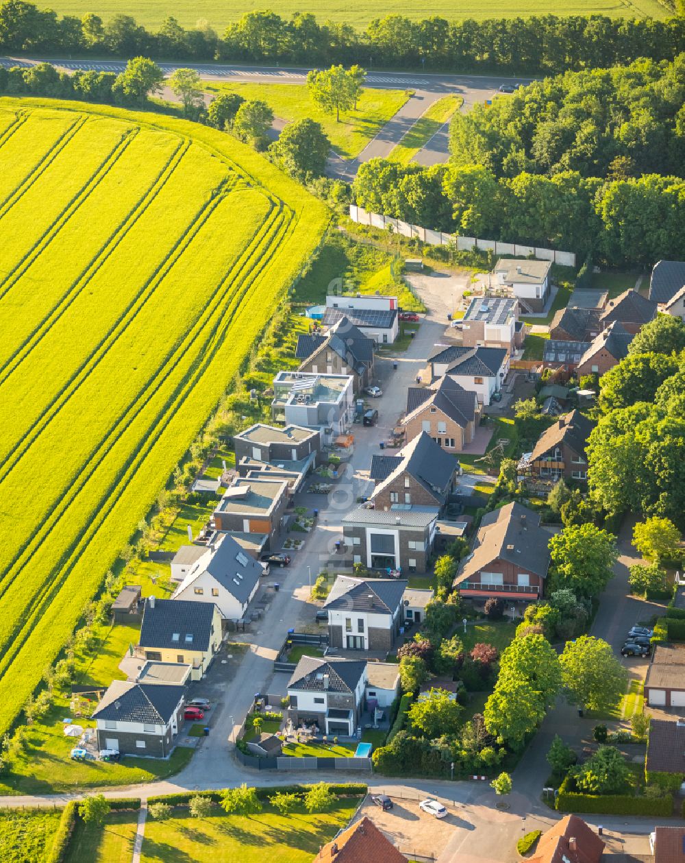 Luftaufnahme Horst - Wohngebiet einer Einfamilienhaus- Siedlung in Horst im Bundesland Nordrhein-Westfalen, Deutschland