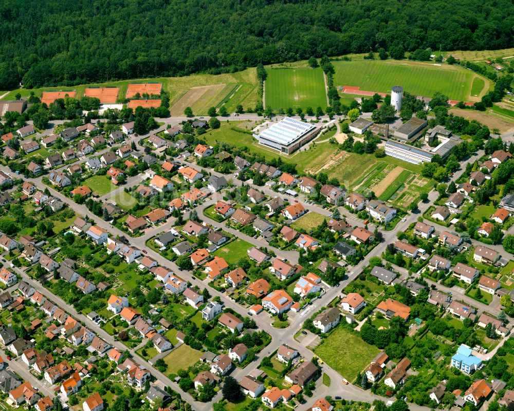 Luftbild Jettenburg - Wohngebiet einer Einfamilienhaus- Siedlung in Jettenburg im Bundesland Baden-Württemberg, Deutschland