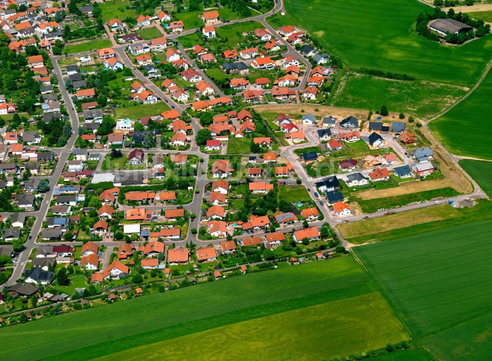 Luftbild Kerzenheim - Wohngebiet einer Einfamilienhaus- Siedlung in Kerzenheim im Bundesland Rheinland-Pfalz, Deutschland