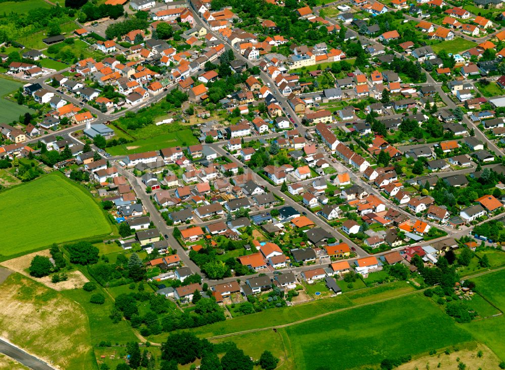 Kerzenheim von oben - Wohngebiet einer Einfamilienhaus- Siedlung in Kerzenheim im Bundesland Rheinland-Pfalz, Deutschland