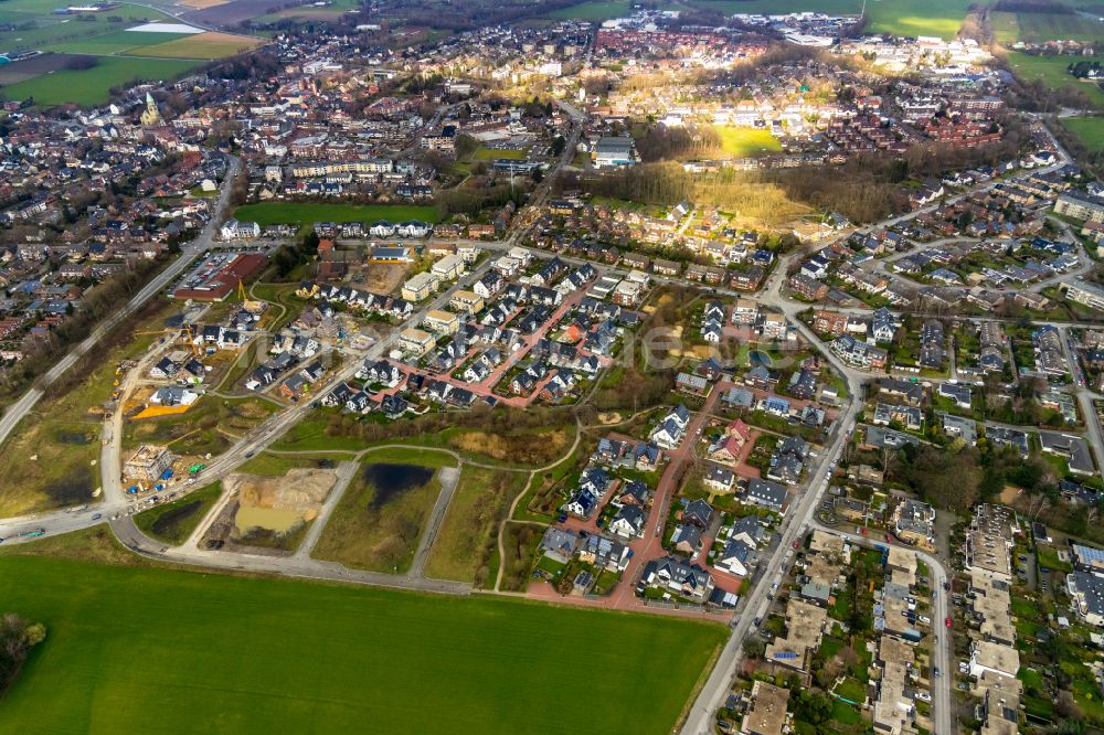 Kirchhellen aus der Vogelperspektive: Wohngebiet einer Einfamilienhaus- Siedlung in Kirchhellen im Bundesland Nordrhein-Westfalen, Deutschland