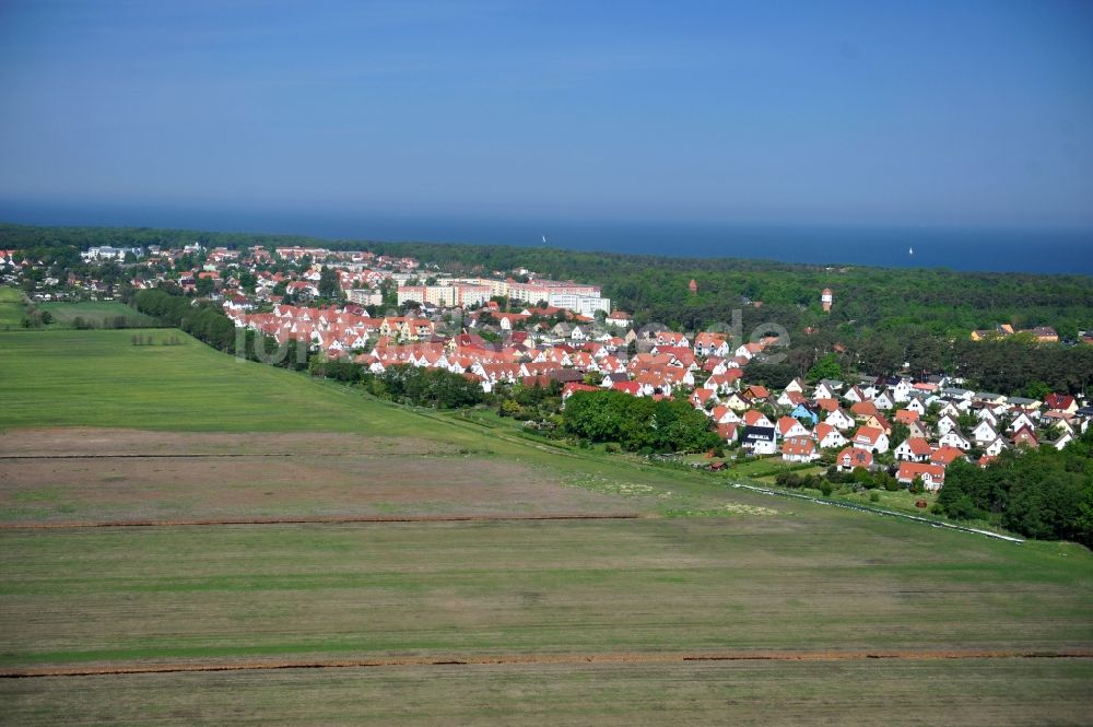 Graal-Müritz von oben - Wohngebiet einer Einfamilienhaus- Siedlung Koppenheide in Graal-Müritz im Bundesland Mecklenburg-Vorpommern, Deutschland