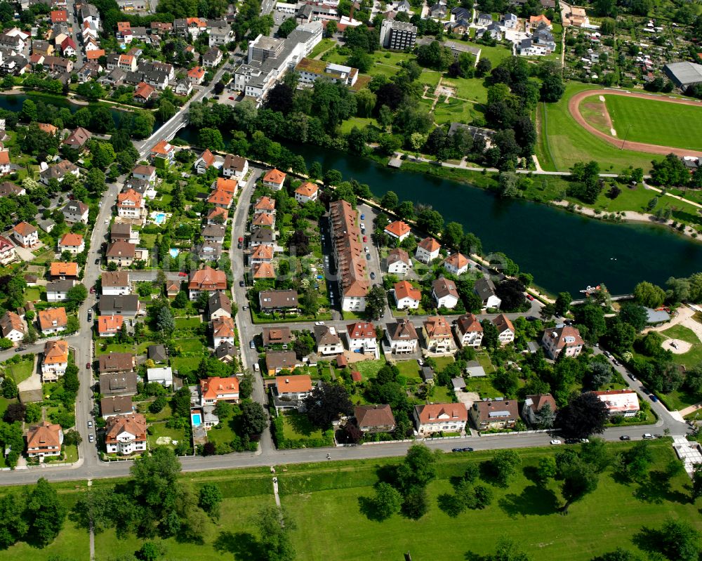 Luftaufnahme Kronenhof - Wohngebiet einer Einfamilienhaus- Siedlung in Kronenhof im Bundesland Baden-Württemberg, Deutschland