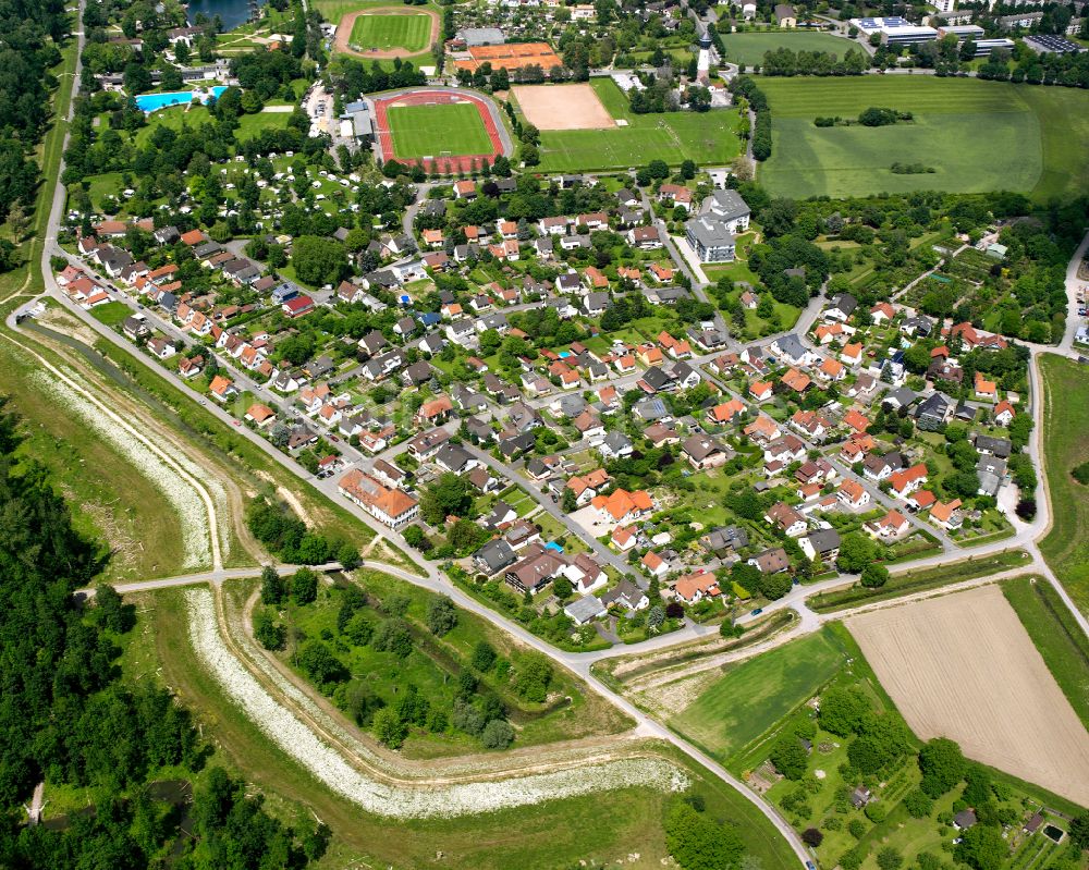 Luftbild Kronenhof - Wohngebiet einer Einfamilienhaus- Siedlung in Kronenhof im Bundesland Baden-Württemberg, Deutschland