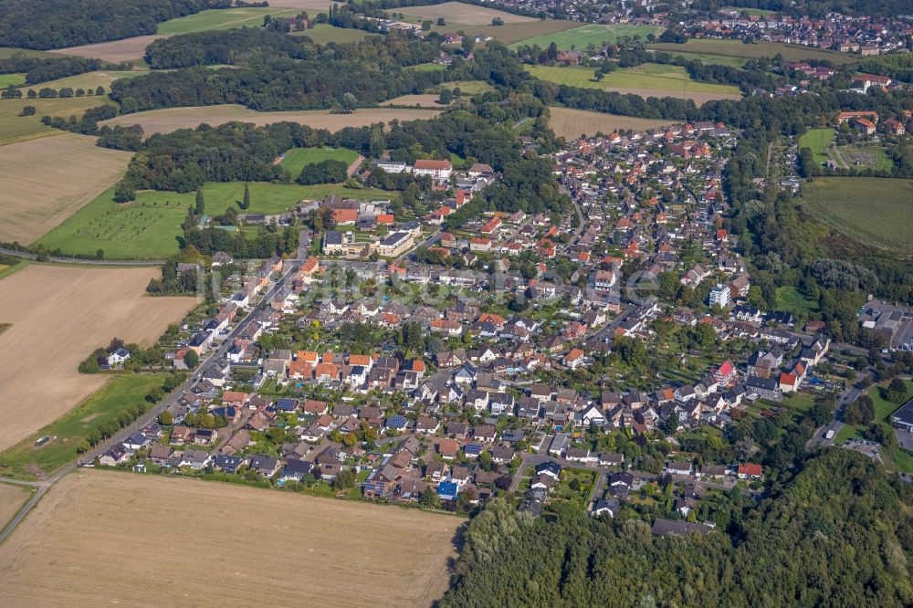 Luftaufnahme Kötterberg - Wohngebiet einer Einfamilienhaus- Siedlung in Kötterberg im Bundesland Nordrhein-Westfalen, Deutschland