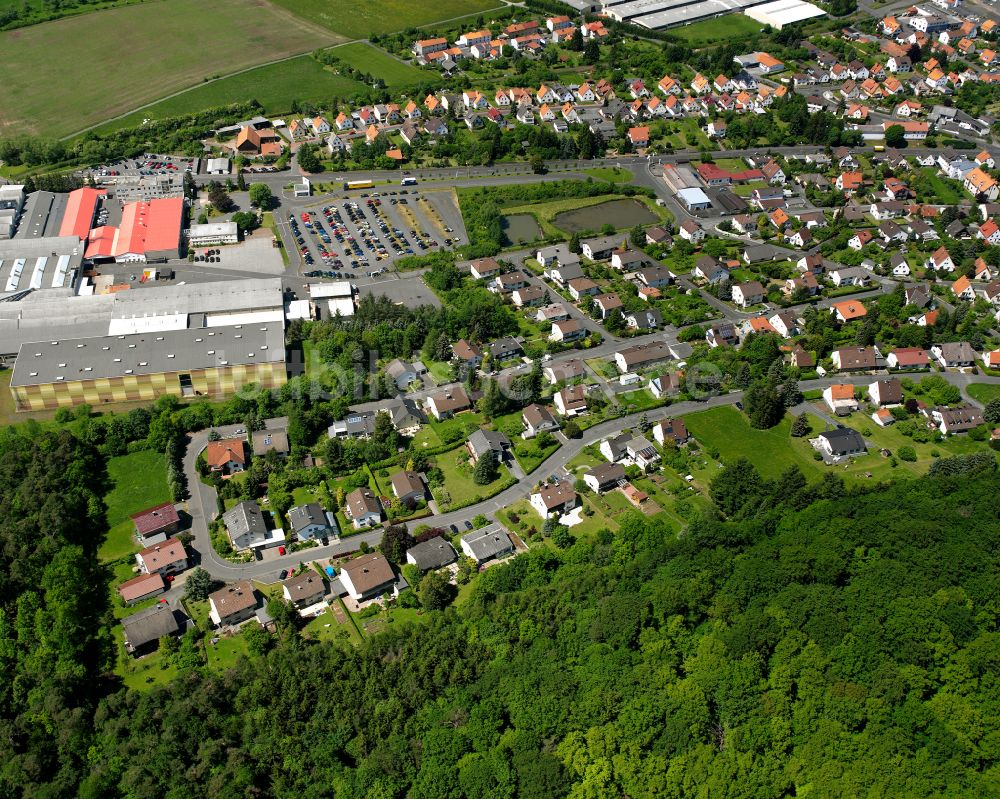 Luftbild Lauterbach (Hessen) - Wohngebiet einer Einfamilienhaus- Siedlung in Lauterbach (Hessen) im Bundesland Hessen, Deutschland