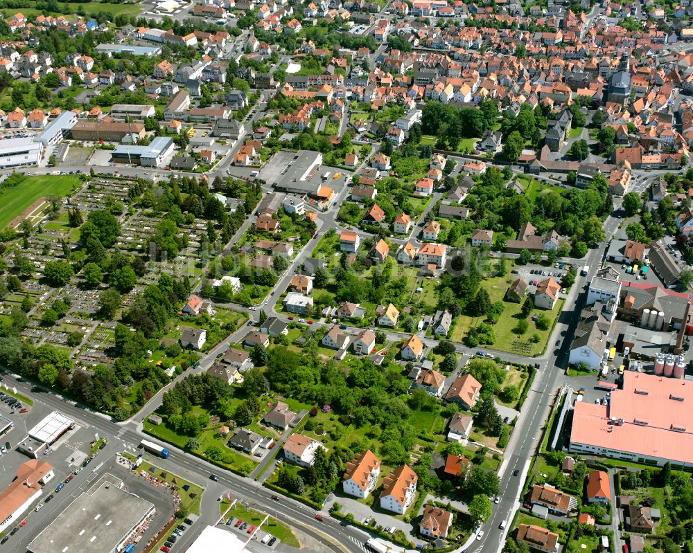 Luftbild Lauterbach (Hessen) - Wohngebiet einer Einfamilienhaus- Siedlung in Lauterbach (Hessen) im Bundesland Hessen, Deutschland