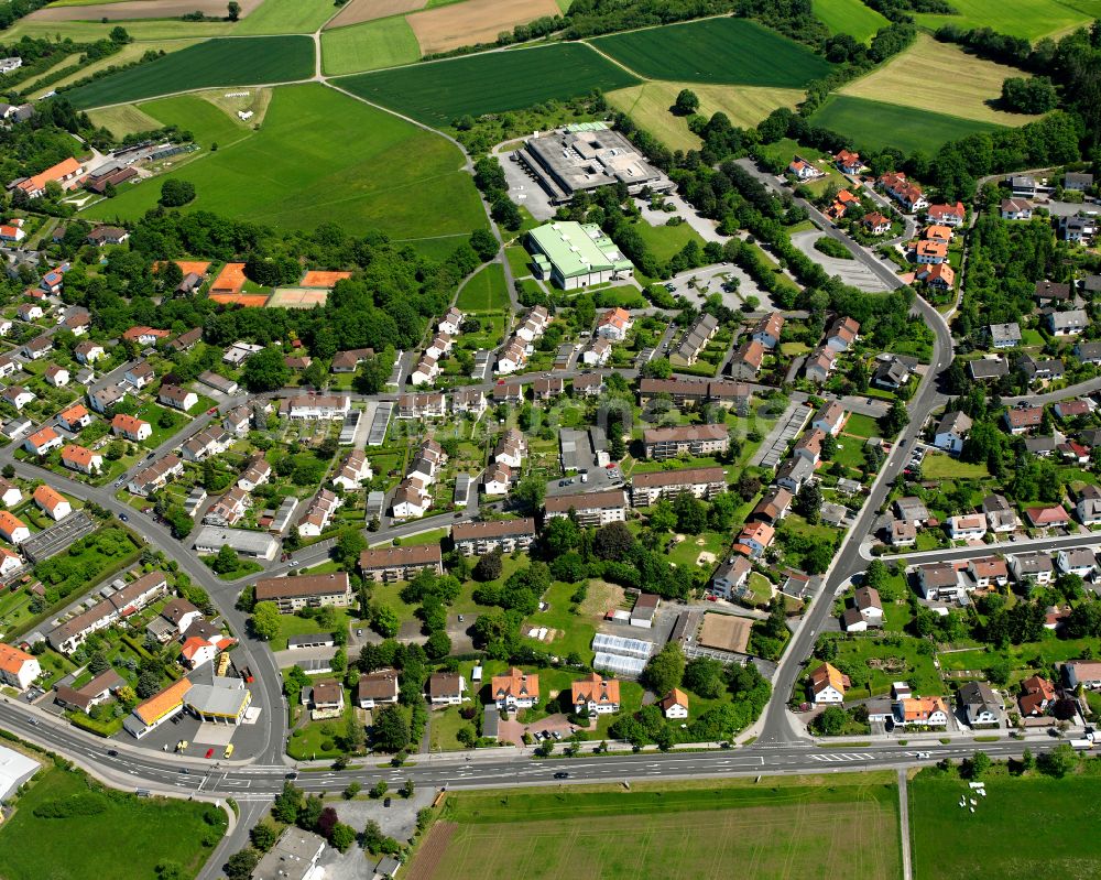 Lauterbach (Hessen) aus der Vogelperspektive: Wohngebiet einer Einfamilienhaus- Siedlung in Lauterbach (Hessen) im Bundesland Hessen, Deutschland