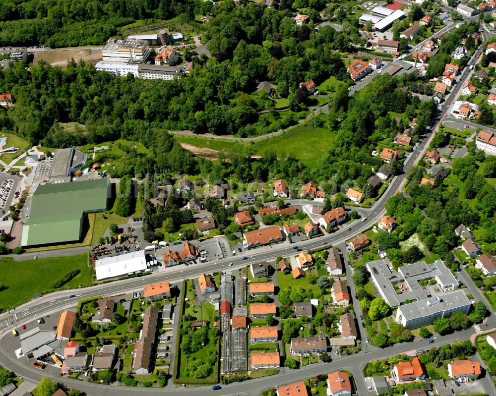 Luftaufnahme Lauterbach (Hessen) - Wohngebiet einer Einfamilienhaus- Siedlung in Lauterbach (Hessen) im Bundesland Hessen, Deutschland