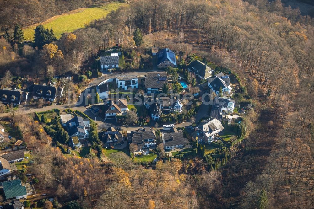 Luftaufnahme Lüdenscheid - Wohngebiet einer Einfamilienhaus- Siedlung in Lüdenscheid im Bundesland Nordrhein-Westfalen, Deutschland