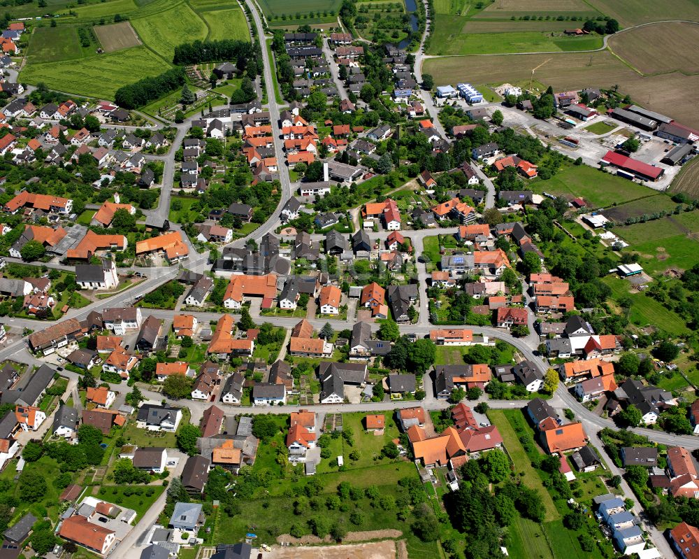 Leutesheim aus der Vogelperspektive: Wohngebiet einer Einfamilienhaus- Siedlung in Leutesheim im Bundesland Baden-Württemberg, Deutschland