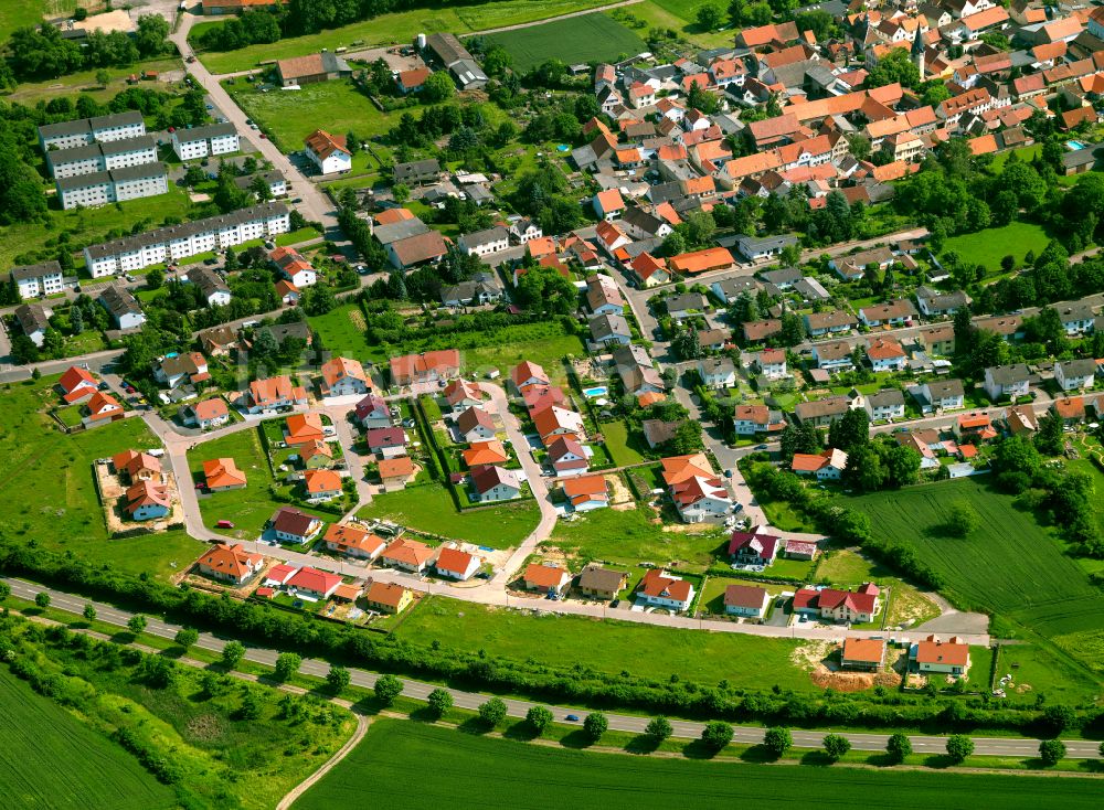 Luftbild Marnheim - Wohngebiet einer Einfamilienhaus- Siedlung in Marnheim im Bundesland Rheinland-Pfalz, Deutschland