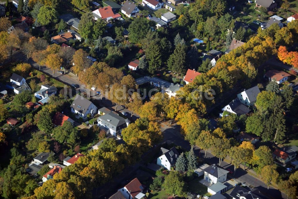 Luftbild Neuenhagen bei Berlin - Wohngebiet einer Einfamilienhaus- Siedlung in Neuenhagen bei Berlin im Bundesland Brandenburg