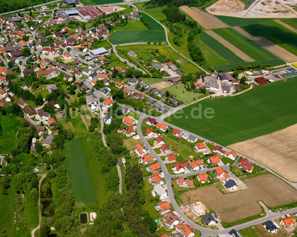 Luftbild Neufra - Wohngebiet einer Einfamilienhaus- Siedlung in Neufra im Bundesland Baden-Württemberg, Deutschland