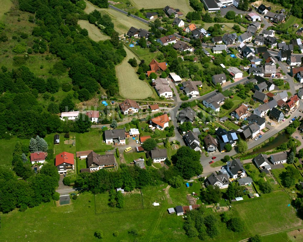 Luftbild Oberroßbach - Wohngebiet einer Einfamilienhaus- Siedlung in Oberroßbach im Bundesland Hessen, Deutschland