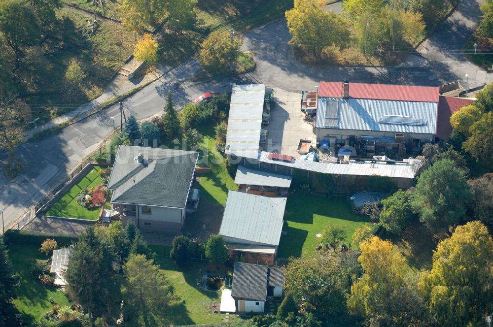 Berlin von oben - Wohngebiet einer Einfamilienhaus- Siedlung im Ortsteil Karow in Berlin, Deutschland