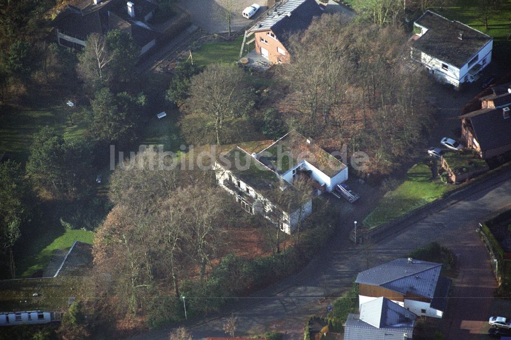 Luftbild Ibbenbüren - Wohngebiet einer Einfamilienhaus- Siedlung im Ortsteil Schafberg in Ibbenbüren im Bundesland Nordrhein-Westfalen, Deutschland