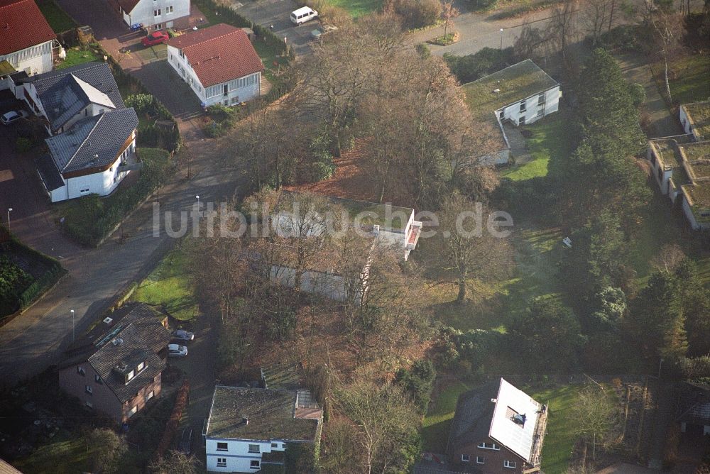 Ibbenbüren von oben - Wohngebiet einer Einfamilienhaus- Siedlung im Ortsteil Schafberg in Ibbenbüren im Bundesland Nordrhein-Westfalen, Deutschland