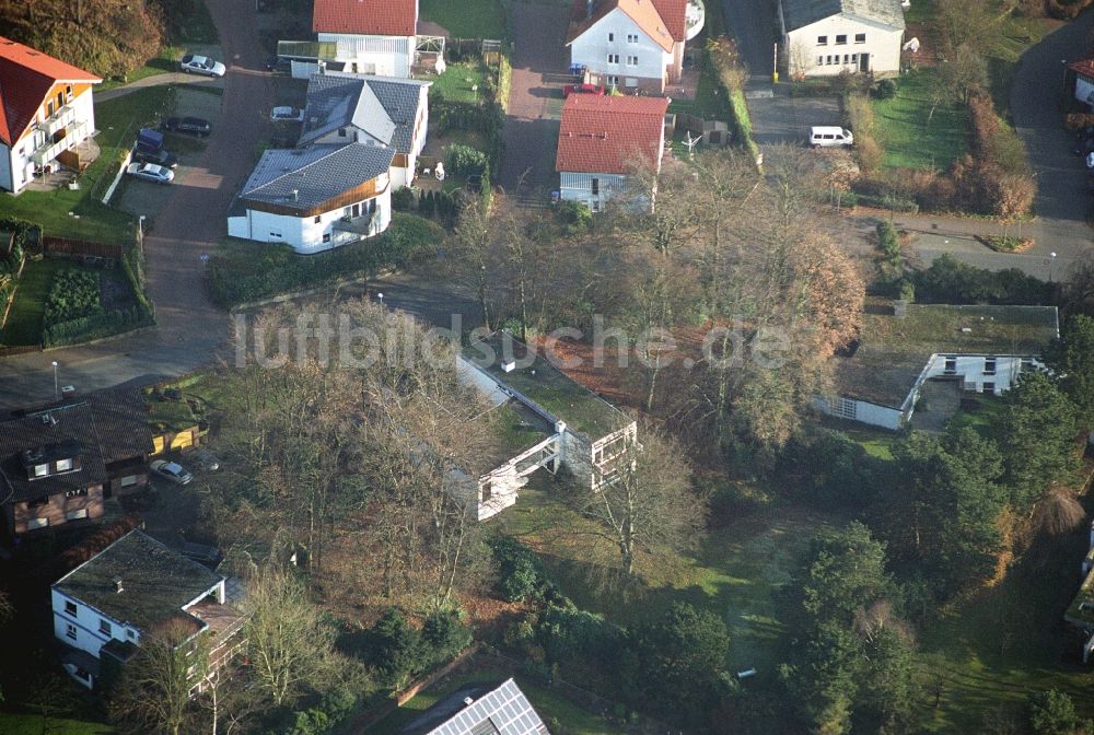 Ibbenbüren aus der Vogelperspektive: Wohngebiet einer Einfamilienhaus- Siedlung im Ortsteil Schafberg in Ibbenbüren im Bundesland Nordrhein-Westfalen, Deutschland