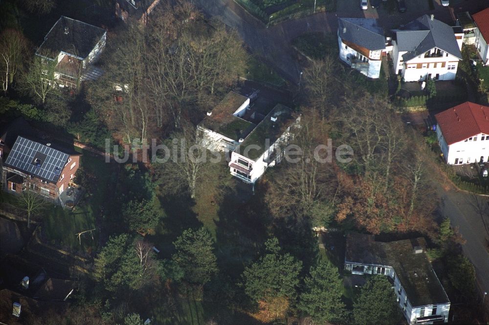 Luftbild Ibbenbüren - Wohngebiet einer Einfamilienhaus- Siedlung im Ortsteil Schafberg in Ibbenbüren im Bundesland Nordrhein-Westfalen, Deutschland