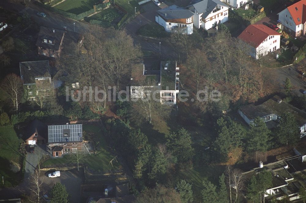 Ibbenbüren aus der Vogelperspektive: Wohngebiet einer Einfamilienhaus- Siedlung im Ortsteil Schafberg in Ibbenbüren im Bundesland Nordrhein-Westfalen, Deutschland