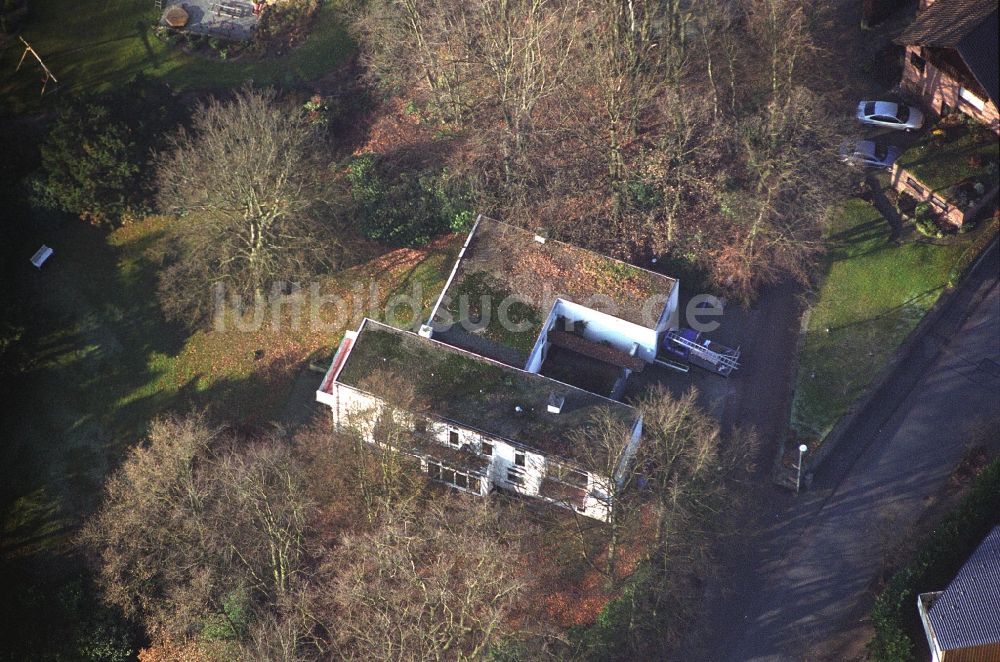 Luftaufnahme Ibbenbüren - Wohngebiet einer Einfamilienhaus- Siedlung im Ortsteil Schafberg in Ibbenbüren im Bundesland Nordrhein-Westfalen, Deutschland