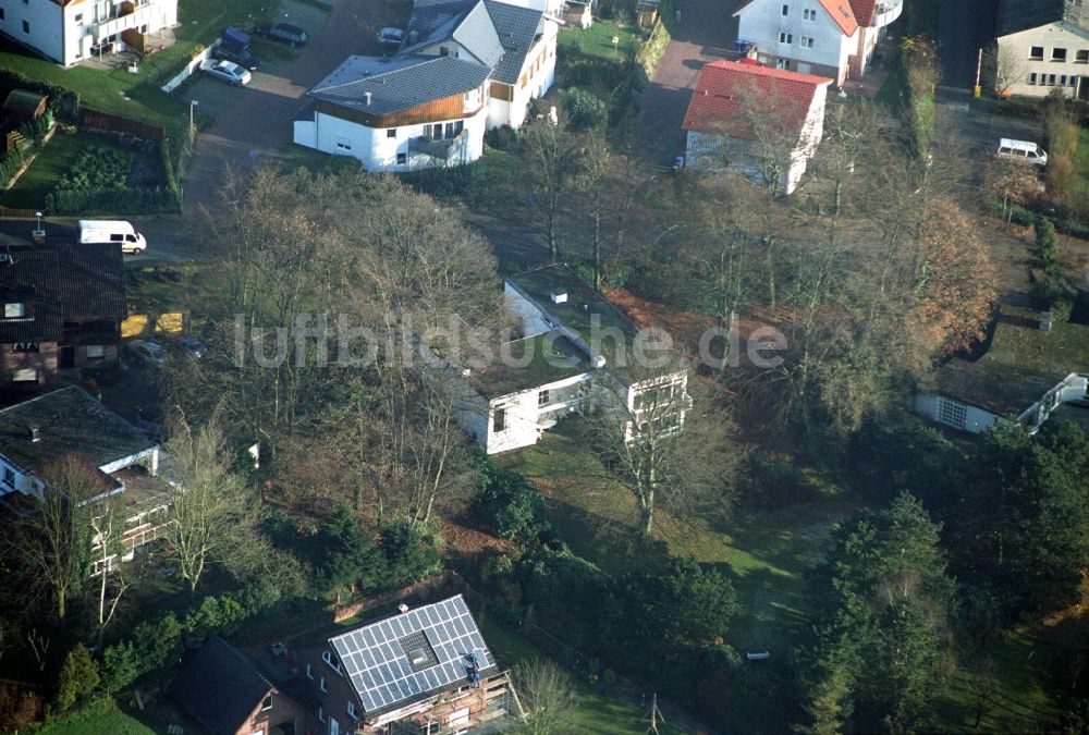 Ibbenbüren von oben - Wohngebiet einer Einfamilienhaus- Siedlung im Ortsteil Schafberg in Ibbenbüren im Bundesland Nordrhein-Westfalen, Deutschland