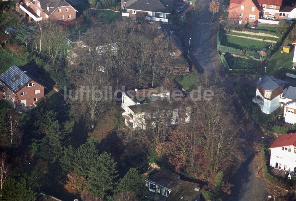 Ibbenbüren von oben - Wohngebiet einer Einfamilienhaus- Siedlung im Ortsteil Schafberg in Ibbenbüren im Bundesland Nordrhein-Westfalen, Deutschland