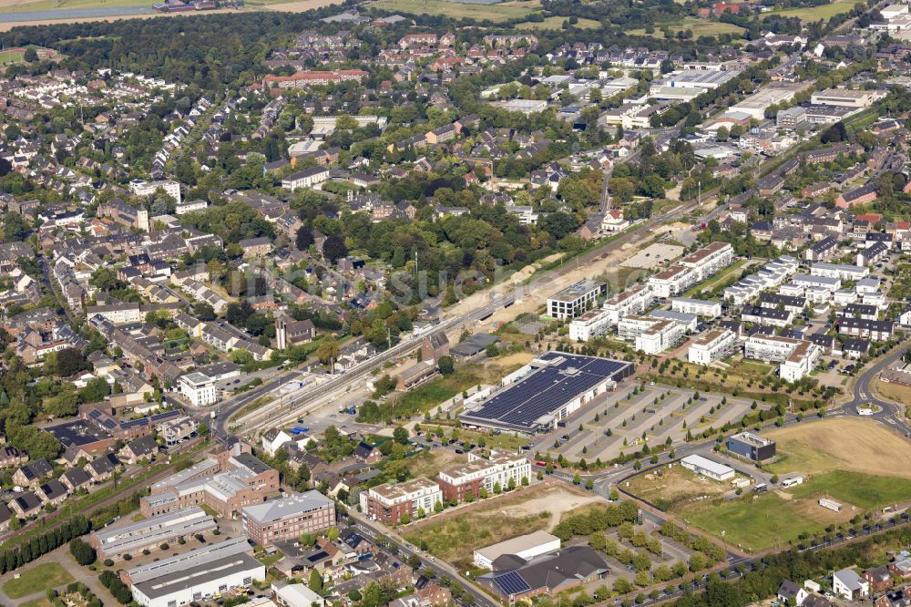 Luftbild Osterath - Wohngebiet einer Einfamilienhaus- Siedlung in Osterath im Bundesland Nordrhein-Westfalen, Deutschland