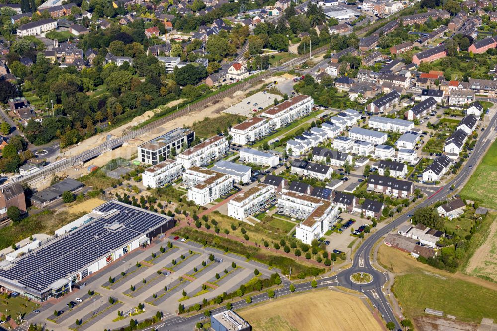 Luftbild Osterath - Wohngebiet einer Einfamilienhaus- Siedlung in Osterath im Bundesland Nordrhein-Westfalen, Deutschland