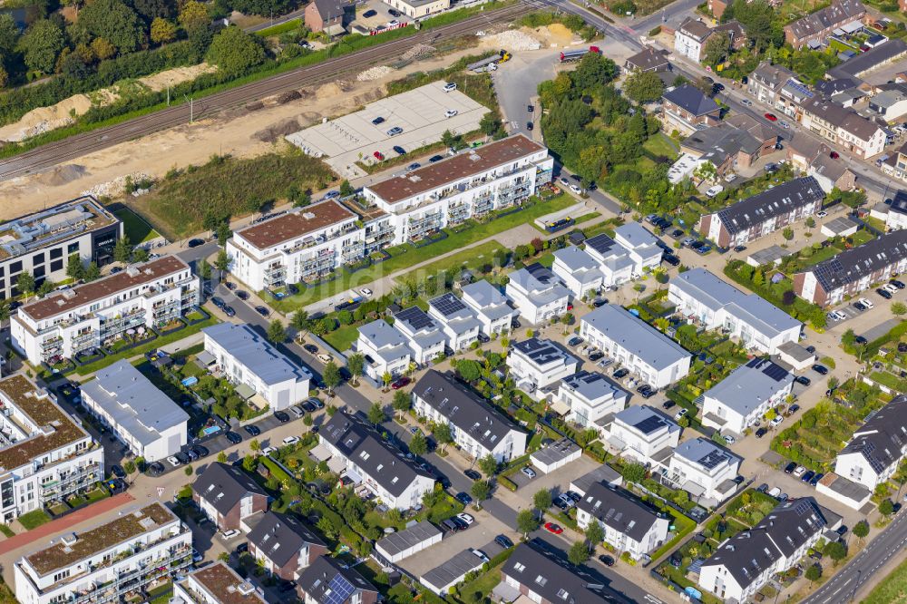 Luftbild Osterath - Wohngebiet einer Einfamilienhaus- Siedlung in Osterath im Bundesland Nordrhein-Westfalen, Deutschland