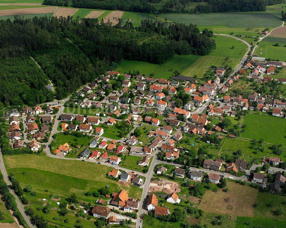 Luftbild Ottenbronn - Wohngebiet einer Einfamilienhaus- Siedlung in Ottenbronn im Bundesland Baden-Württemberg, Deutschland