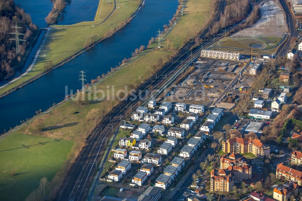 Luftbild Bochum - Wohngebiet einer Einfamilienhaus- Siedlung an der Dr.-C.-Otto-Straße im Ruhrauenpark im Ortsteil Dahlhausen in Bochum im Bundesland Nordrhein-Westfalen