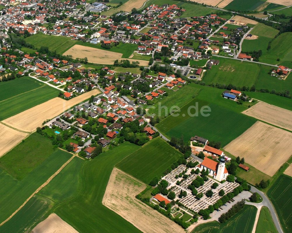 Luftbild Panzing - Wohngebiet einer Einfamilienhaus- Siedlung in Panzing im Bundesland Bayern, Deutschland