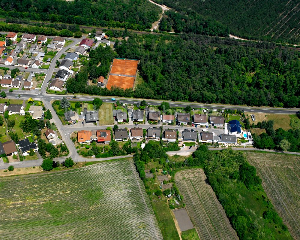 Philippsburg von oben - Wohngebiet einer Einfamilienhaus- Siedlung in Philippsburg im Bundesland Baden-Württemberg, Deutschland