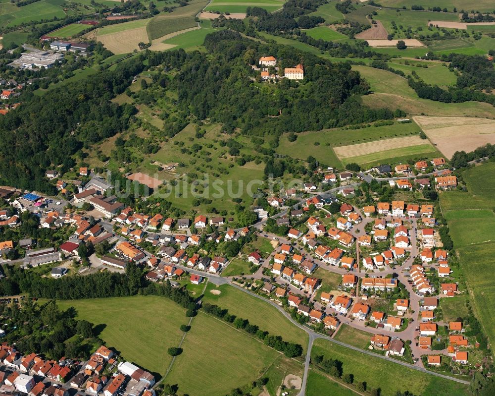 Reichelsheim (Odenwald) von oben - Wohngebiet einer Einfamilienhaus- Siedlung in Reichelsheim (Odenwald) im Bundesland Hessen, Deutschland