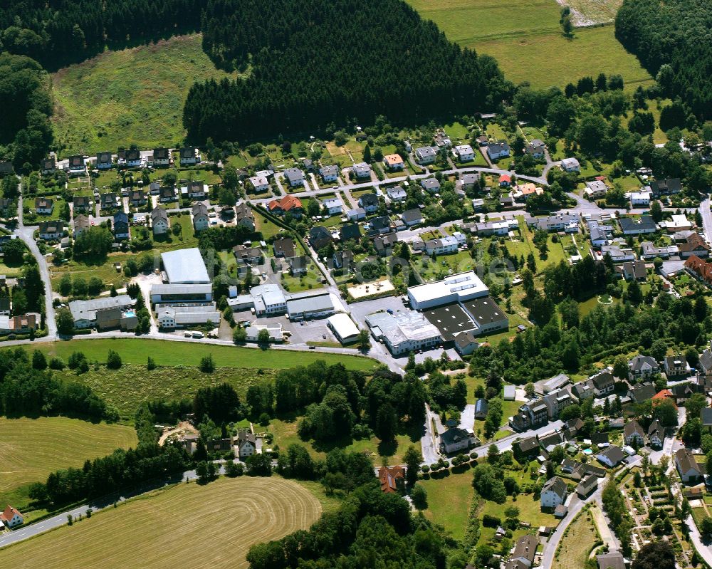 Rönsahl von oben - Wohngebiet einer Einfamilienhaus- Siedlung in Rönsahl im Bundesland Nordrhein-Westfalen, Deutschland