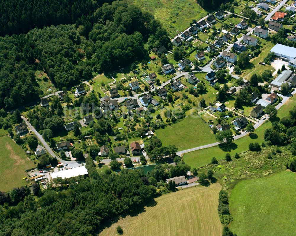 Rönsahl aus der Vogelperspektive: Wohngebiet einer Einfamilienhaus- Siedlung in Rönsahl im Bundesland Nordrhein-Westfalen, Deutschland