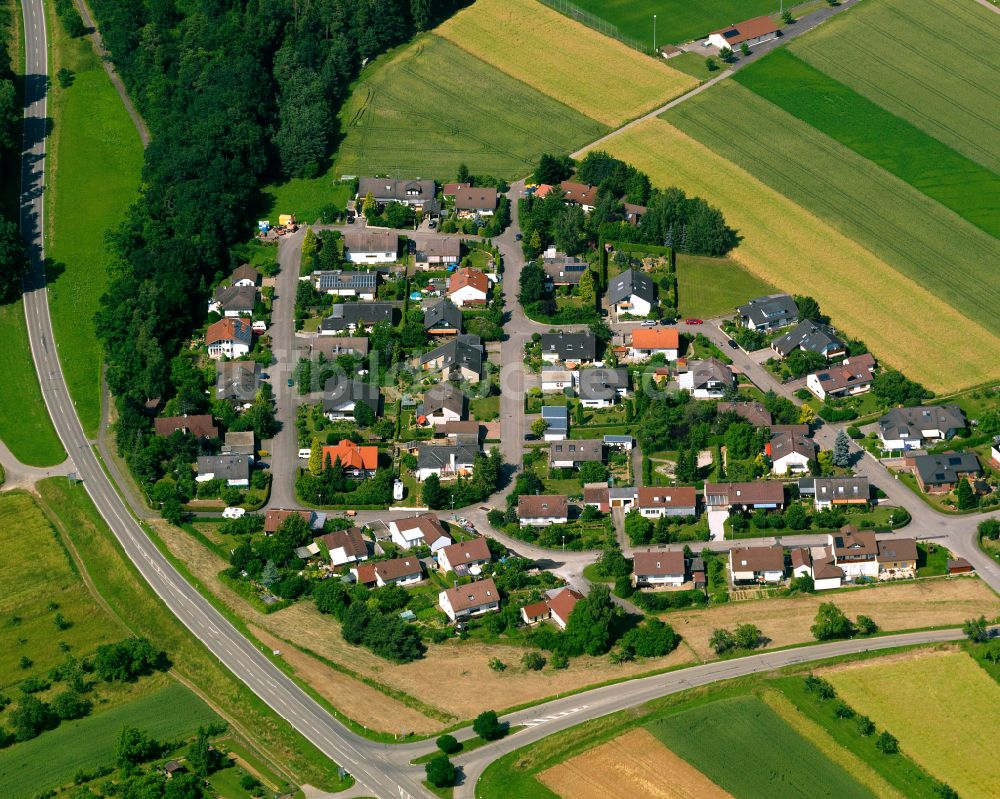 Luftaufnahme Rottenburg am Neckar - Wohngebiet einer Einfamilienhaus- Siedlung in Rottenburg am Neckar im Bundesland Baden-Württemberg, Deutschland