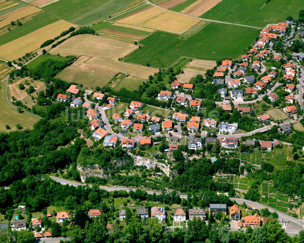 Luftbild Rottenburg am Neckar - Wohngebiet einer Einfamilienhaus- Siedlung in Rottenburg am Neckar im Bundesland Baden-Württemberg, Deutschland