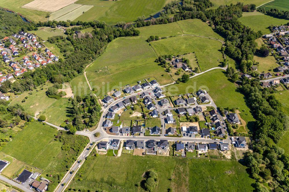 Luftbild Rumbeck - Wohngebiet einer Einfamilienhaus- Siedlung in Rumbeck im Bundesland Nordrhein-Westfalen, Deutschland