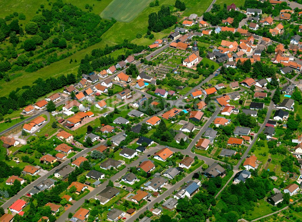 Luftbild Sippersfeld - Wohngebiet einer Einfamilienhaus- Siedlung in Sippersfeld im Bundesland Rheinland-Pfalz, Deutschland